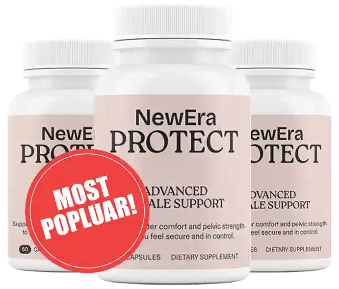 NewEra Protect supplement bottle for bladder and pelvic health support